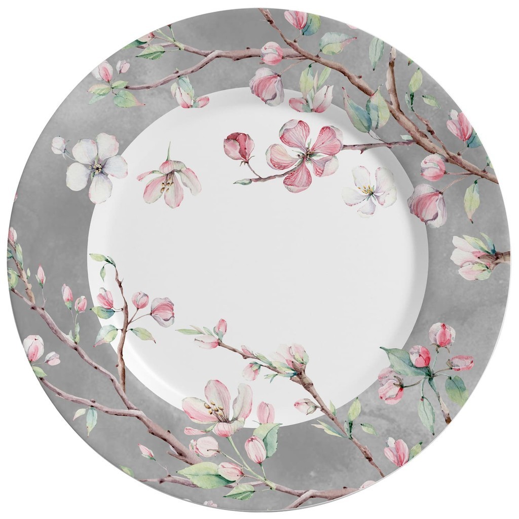 Sousplat Colecao Sakura Kika Sato 34cm Cerâmica Alleanza 1 un