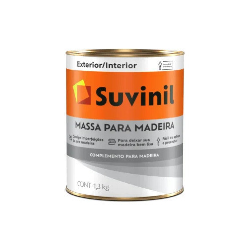 Massa Para Madeira Suvinil 1,3kg em Oferta na Shopee