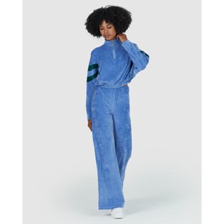 Calça Wide Leg Feminina Em Plush Canelado em Oferta na Shopee