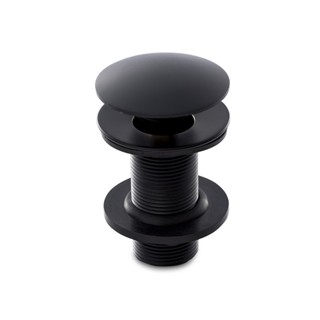 Válvula Click De Inox Ralo P/ Cuba Pia de Banheiro Lavatório 7/8 de 3cm Preto Fosco Black
