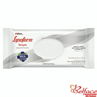 Lenço Umedecido Lysoform Desinfetante Original com 36 unidades