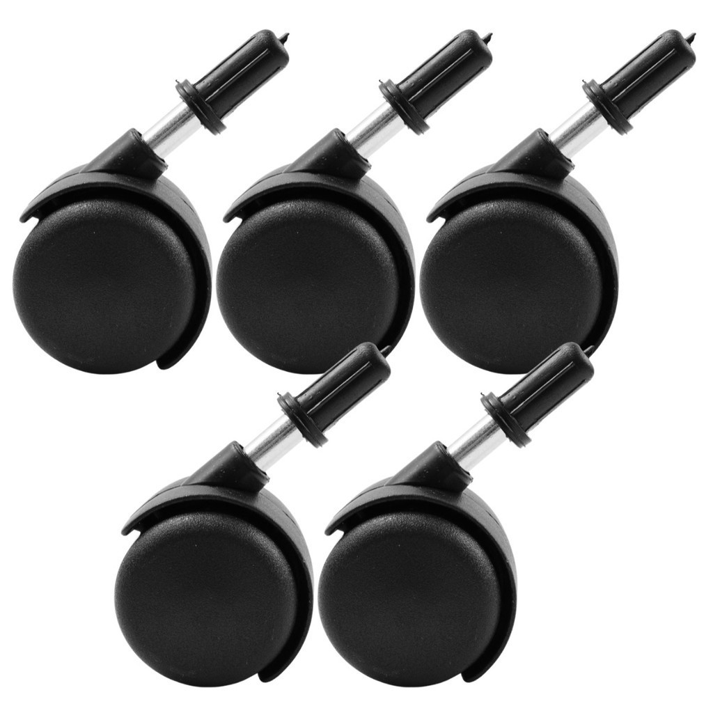 Rodízio Kit 5 Rodinhas Para Cadeira De Escritório Giratória