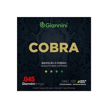 Corda De Baixolão 4 Cordas Giannini Fósforo Bronze (045.100)