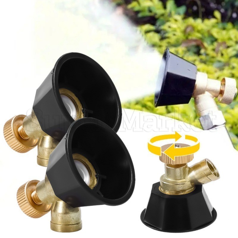 [Featured] Aspersor Linear De Fácil Instalação-Bocal De Vortex De Ar Ajustável-Cabeça De Irrigação Atomizada-Pulverizador De Pesticida De Alta Pressão-De Jardim Florestal De Campo