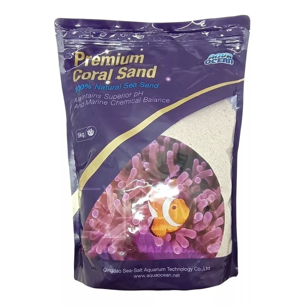 Substrato P Aquários Marinhos Aqua Ocean Coral Sand #4 -5 Kg