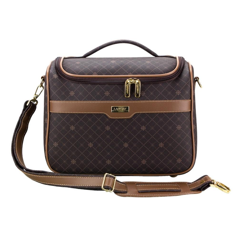 Frasqueira de Viagem Lansay Munique Gold Café em Oferta na Shopee