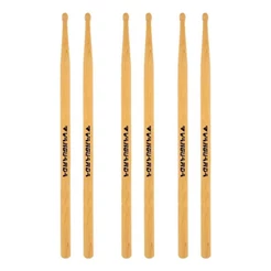 Kit 3 Pares De Baqueta Marfim 5a Bateria Profissional