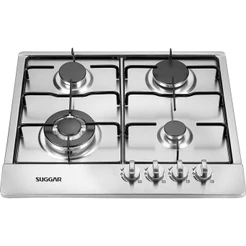 Fogão de Mesa Cooktop 4 Bocas Aço Inox à Gás Suggar FG4134IX Bivolt