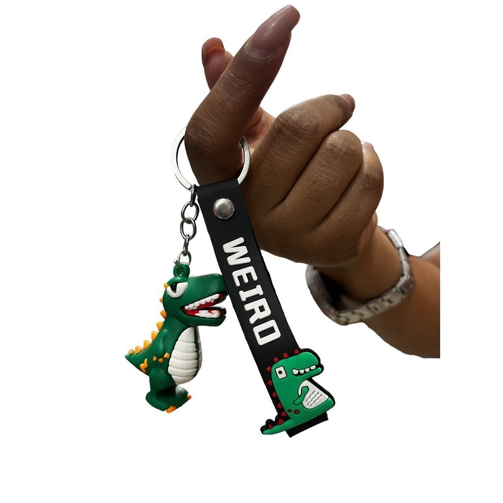 Chaveiro De Dinossauro emborrachado Para Bolsa Mochila