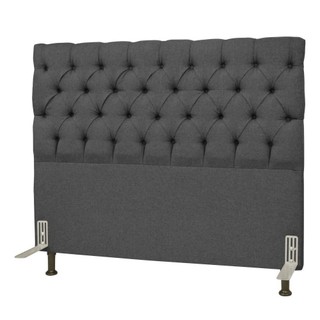 Cabeceira Cama Box Casal 140cm Cristal Linho Cinza - JS Móveis em Oferta na Shopee