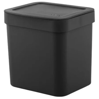 Lixeira 4,7 Litros Banheiro Pia Cozinha Escritório Lavabo Esconde Saco Linha Trium Preta OU em Oferta na Shopee