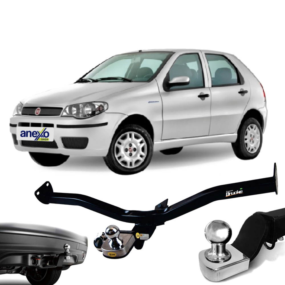 Engate Reboque Fiat Palio 2004 a 2019 Brucke FT4004 Rabicho Tração 700kg Haste fixa