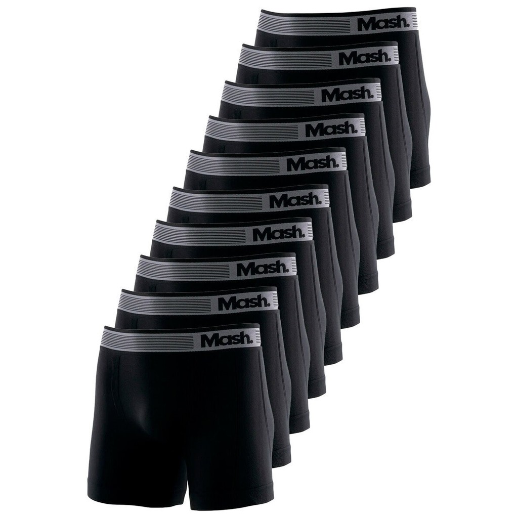 Kit com 10 Cuecas Boxer Mash 710.01