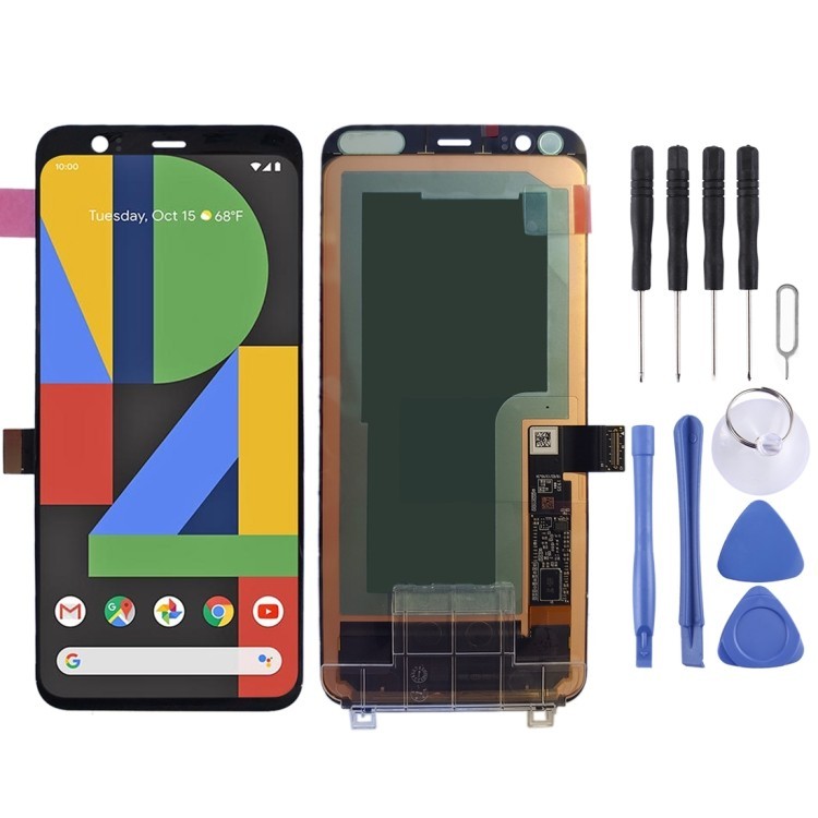 Tela LCD Original De Venda A Quente Para Google Pixel 4 Com Montagem Completa Do Digitalizador (Preto)