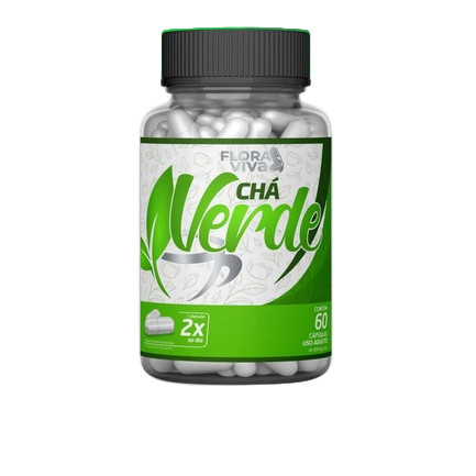 Chá Verde 500mg 60 cápsulas - Flora Viva