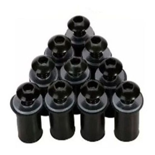 Kit 4 Parafusos C/ Bucha P/ Bolha XT660R e Sahara Preto
