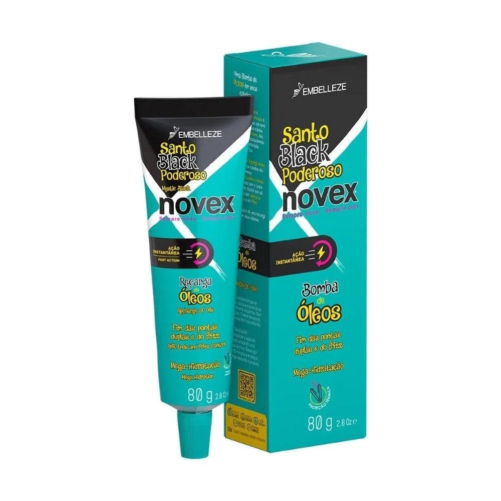 Recarga Novex Óleos Santo Black Poderoso 80gr em Oferta na Shopee