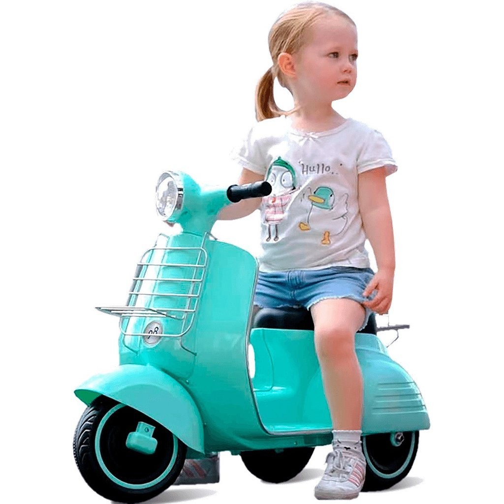 Lambreta Elétrica 6V Azul Turquesa Bandeirantes