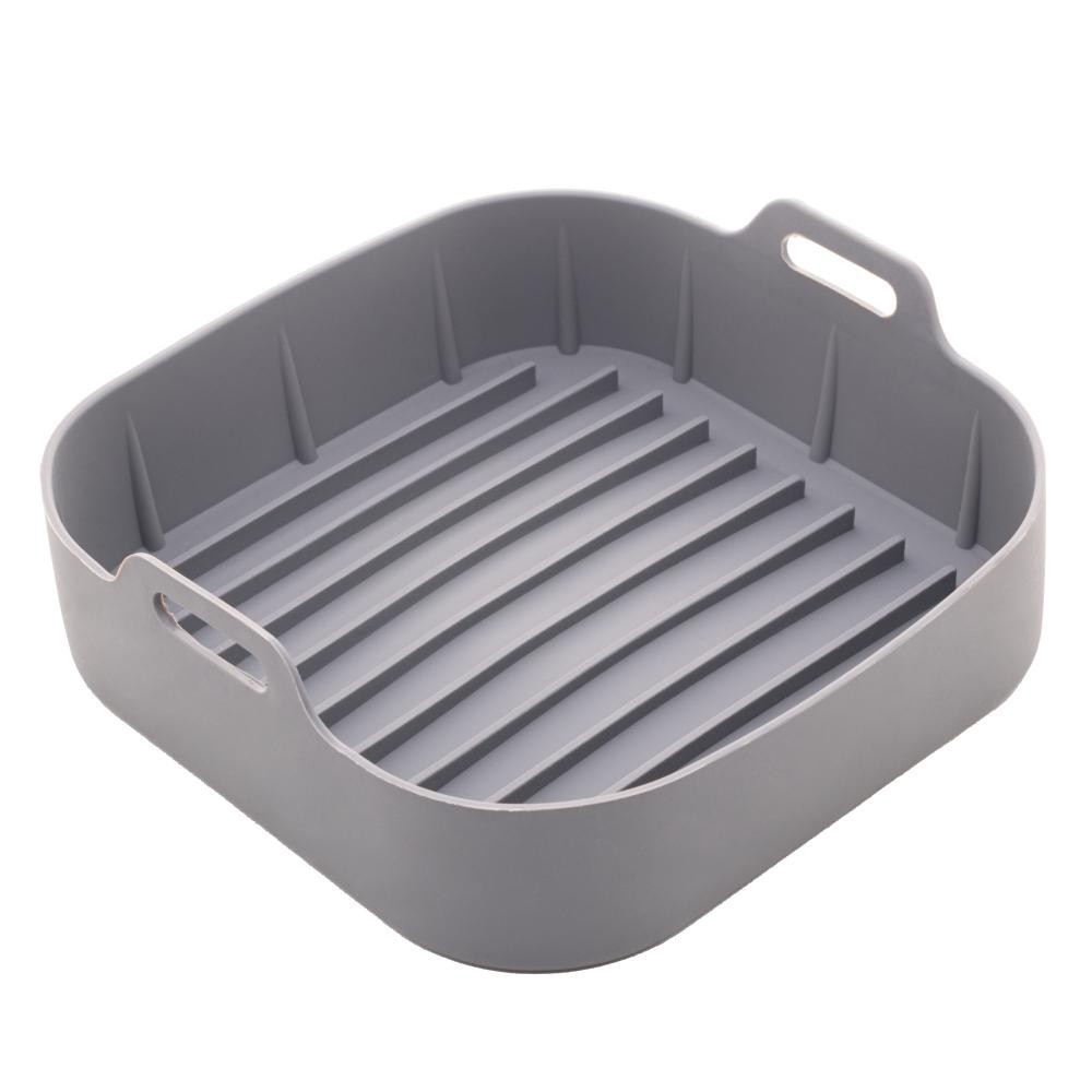 Forma Quadrada Lyor de Silicone para Air Fryer Cinza 16cm - Home & Living