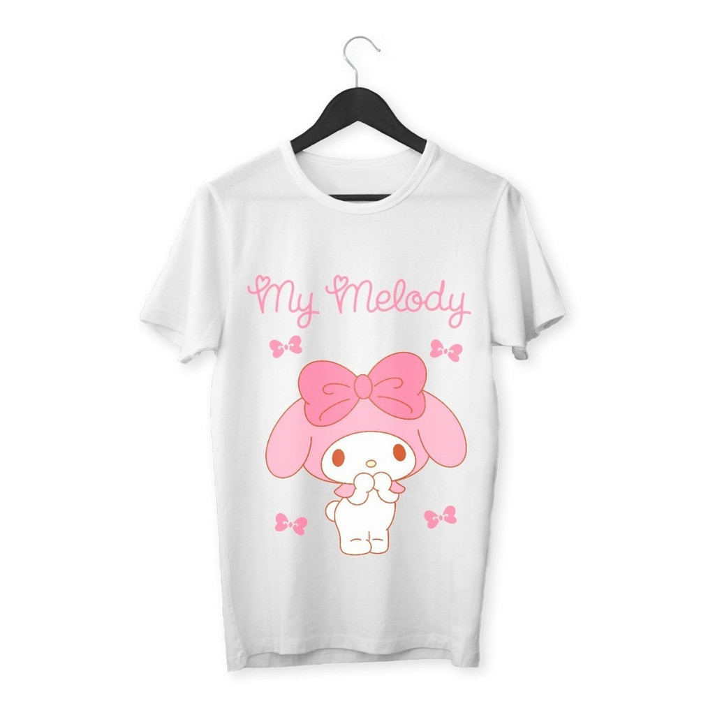 Camiseta Infantil Grunge  Hello Kitty   My Melody  Niños Camisa Adolescentes