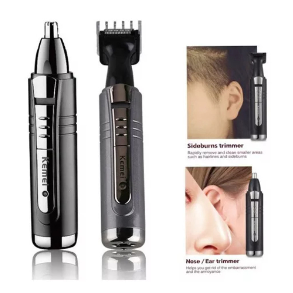 Maquininha De Tirar Pelo Nariz Barba Cabelo Km6511 Kemei Cor Preto Voltagem 110v/220v em Oferta na Shopee
