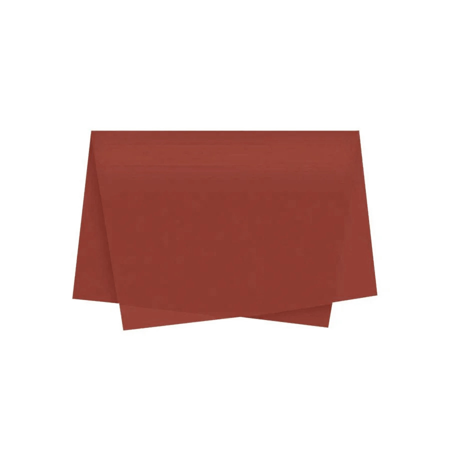 Papel de Seda - 50x70cm - Marrom - 10 unidades - Rizzo