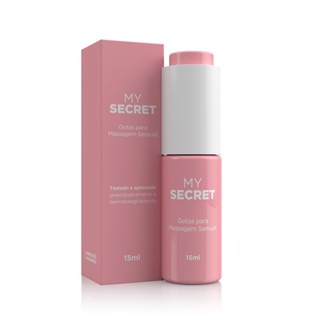 Gel Óleo Excitante Feminino em Gotas My Secret A Sós - 15 ml