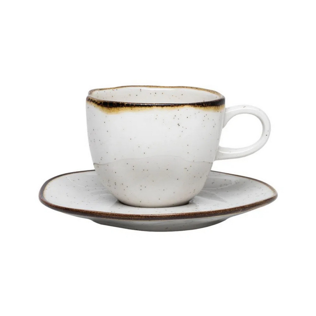 Xicara de Café Chá Com Pires Porcelana Ryo Maresia 220ml Oxford em Oferta na Shopee