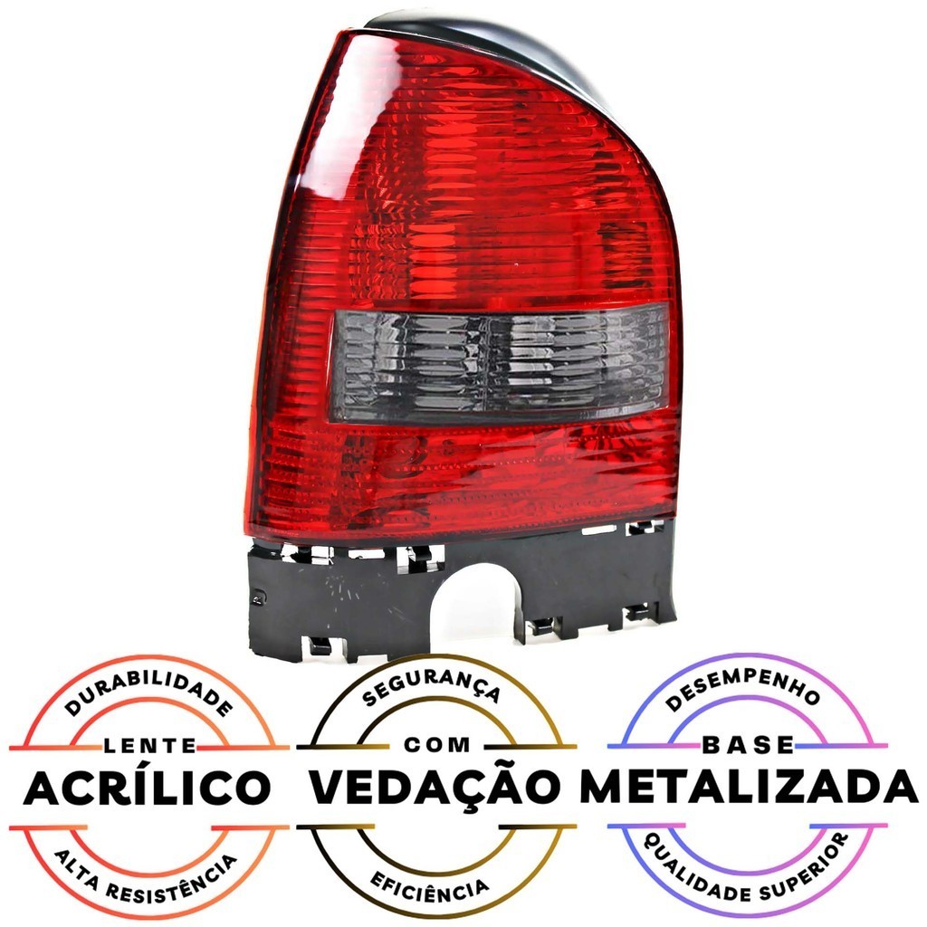 PAR Lanterna Traseira VW Gol G3 1999 2000 2001 2002 2003 2004 2005 Fumê · foto 2