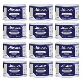 Kit 12 Esparadrapo Impermeável 2,5cm X 4,5m Branco - Missner em Oferta na Shopee