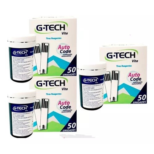 Tiras Reagentes G-TECH Vita c/ 150 unidades - Exclusivo aparelho Vita