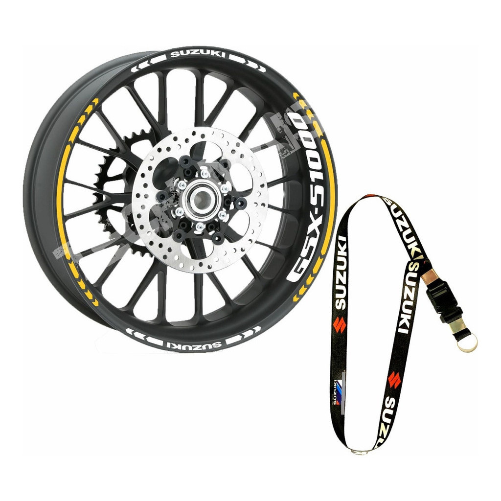 Kit Adesivos E Cordão Moto Suzuki Gsx-s 1000 Refletiva Roda gsx s1000 gsxs1000 gsxs 1000