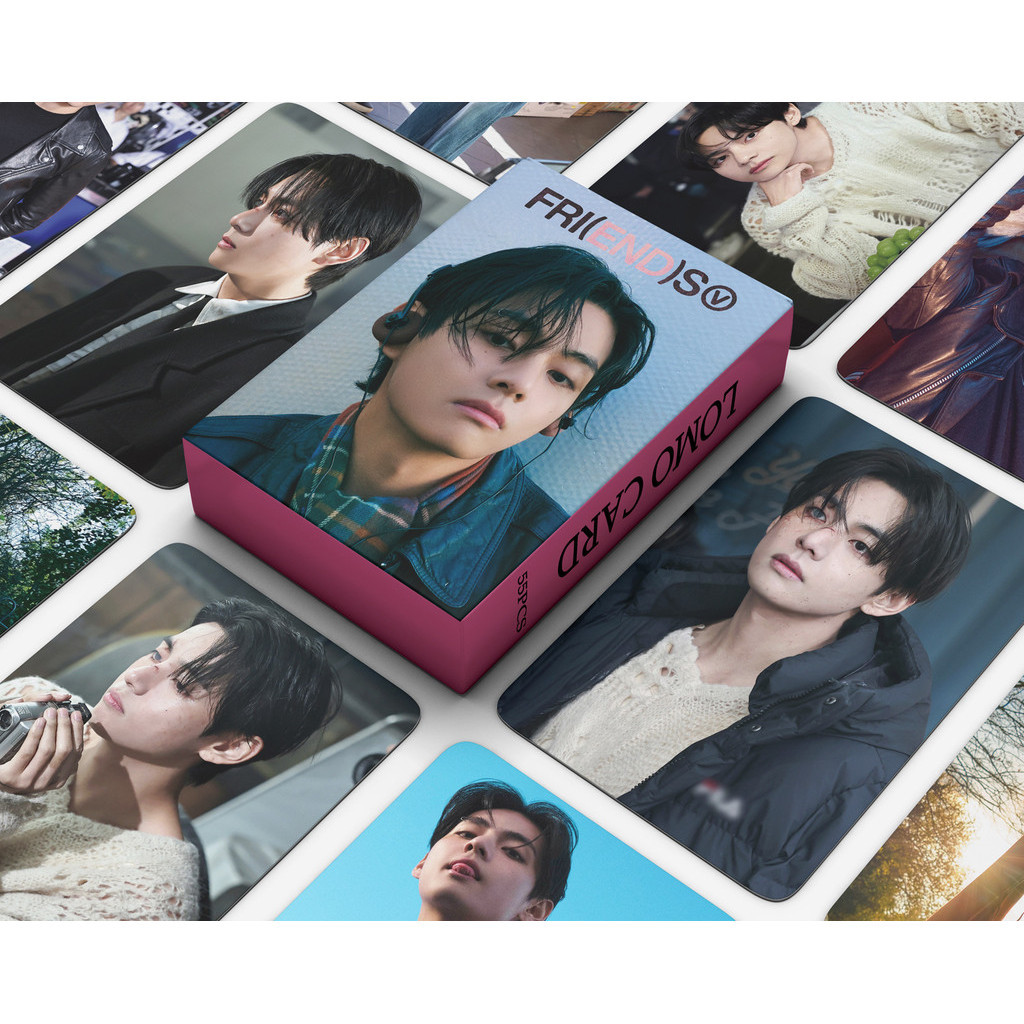 KPOP 55pcs/box BTS V FRIENDS Photocards 2024 LOMO Cartões Postais De Coleção De