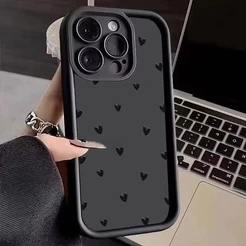Capinha Capa de silicone Anti-impacto Amor para Samsung A55 A15 A72 A05S A54 S20 S21 S22 S23 S24 FE ULTRA