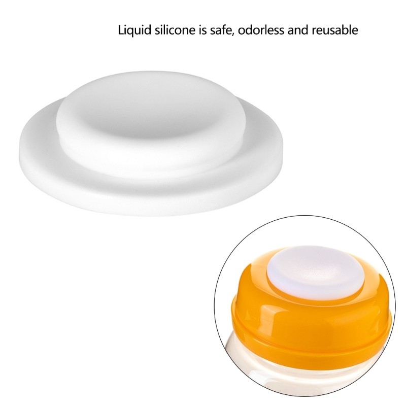 Oi * Disco Silicone Grau Fácil Limpar, Vedação Garrafa Bebê, Substituição Armazenamento Le