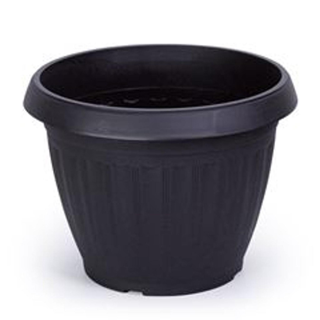 Vaso  Plástico p/ Flores Plantas 2,5 litros preto