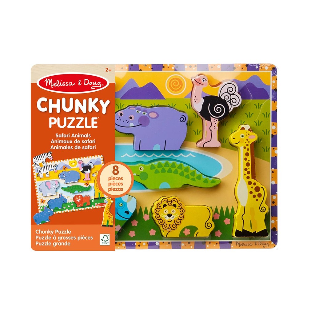 Quebra Cabeça Infantil de Madeira Zoológico - Melissa & Doug