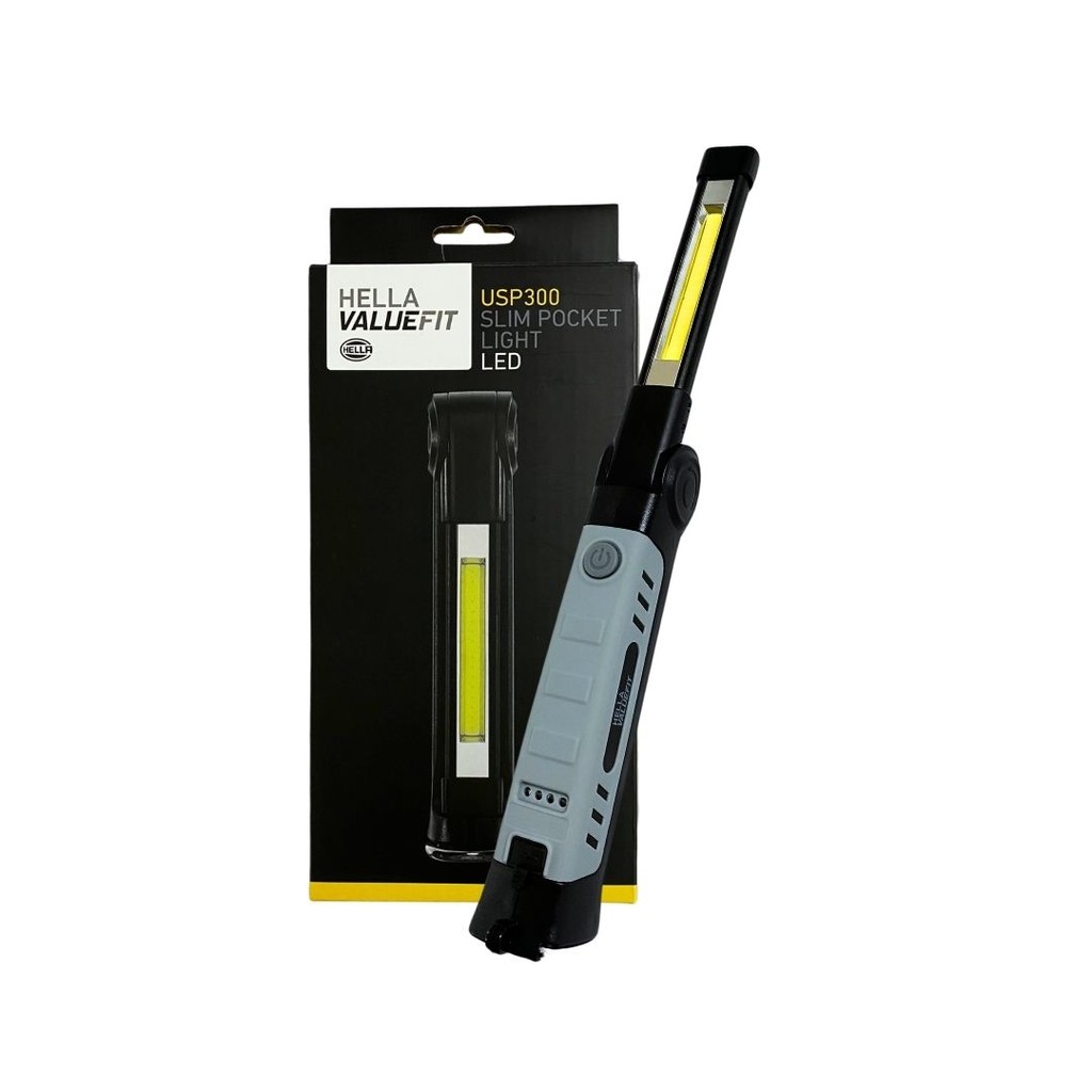 Lanterna Magnética Gancho Led Recarregável Dobrável 3 Funções Slim Pocket Hella 2XM357300001