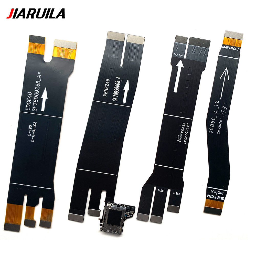 Placa Principal Conector Da-Mãe Cabo Flexível Para Moto G84 G73 G72 G54 G34 G14 E7 Edge 30 Pro 40 Plis G 5G Stylus 2022