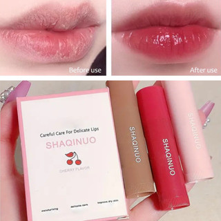 Conjunto de 3 Peças de Batom e Bálsamo Hidratante Brilhante Maquiagem Coreana para Dia dos...
