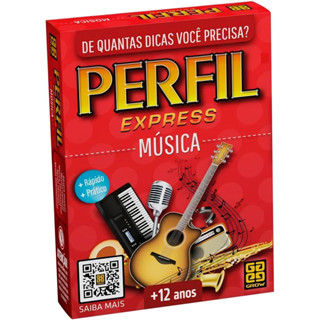 Jogo De Cartas Para Familia Perfil Express Musica 04412 - Grow em Oferta na Shopee