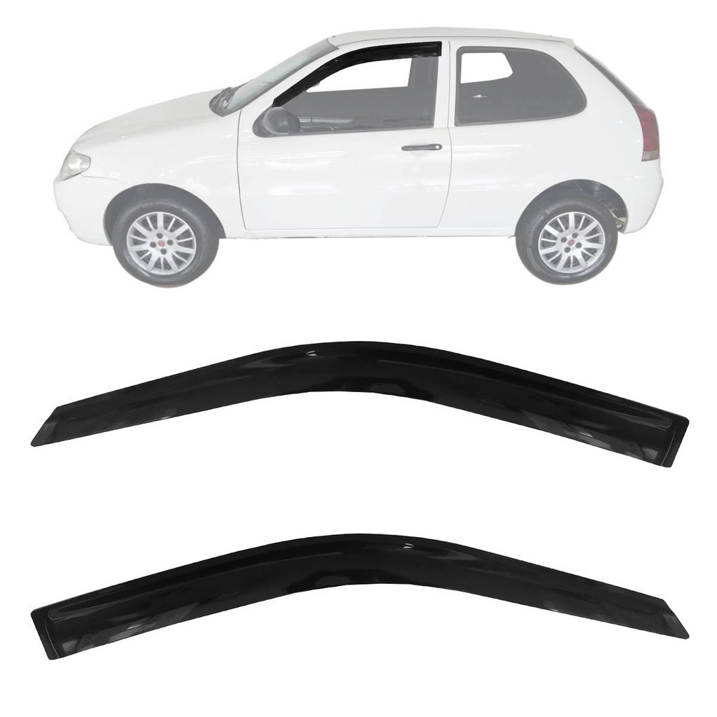 Calha de Chuva Fiat Palio 1996 1997 2000 2003 2006 2009 2011 2 Portas em Oferta na Shopee