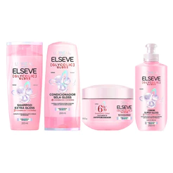 LINHA COMPLETA ELSEVE GLYCOLIC GLOSS LORÈAL PARIS 4 ITENS
