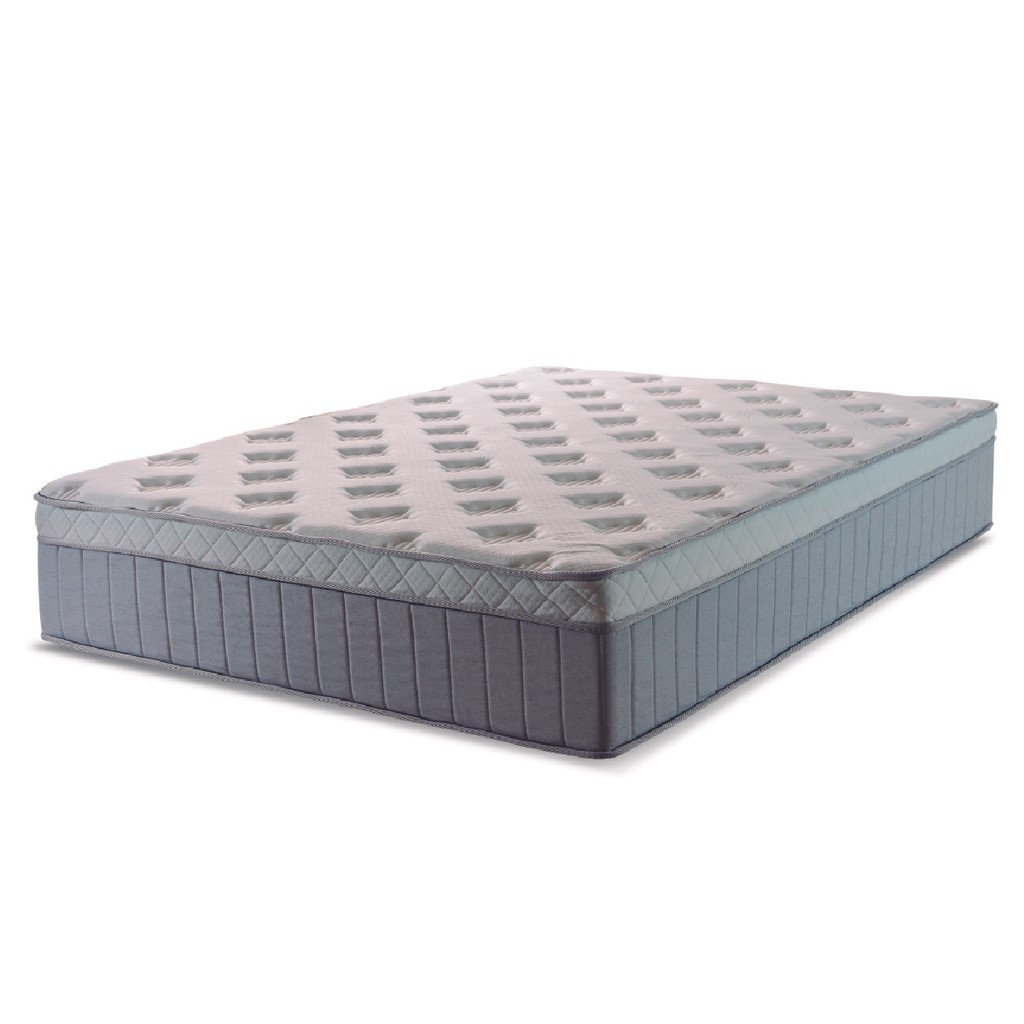 Colchão Casal Molas Ensacadas Ômega 138x188x32cm Cinza/Branco Hellen - Suporta até 110kg por Pessoa em Oferta na Shopee