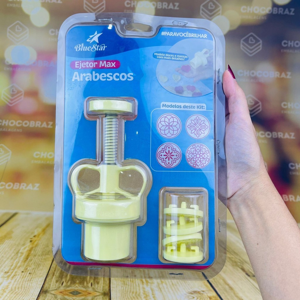 Kit Ejetor Max Arabesco  Bluestar 1 ejetor + 4 marcador 3,5 cm  (Blue Star) em Oferta na Shopee