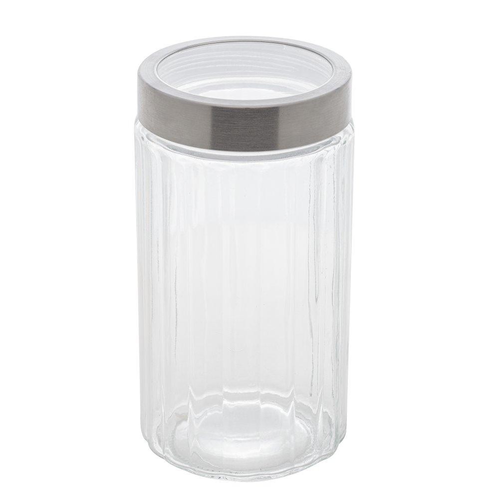Porta Mantimento Lyor Sydney de Vidro Prata 1,6L - Home & Living