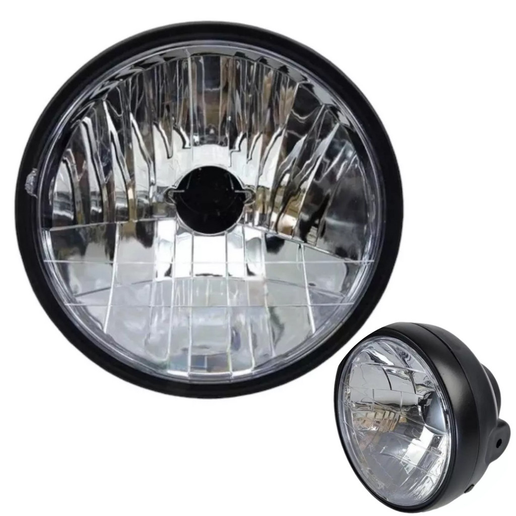 Farol Da Moto Cg 150 Titan Fan 2004 2005 2006 2007 2008 Aro Preto Injetado