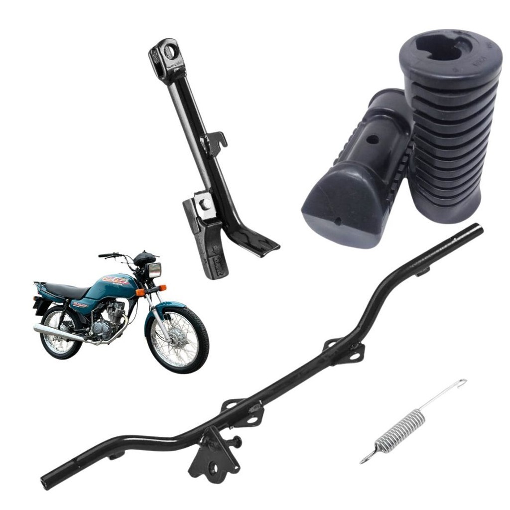 Estribo Maciço Mola borracha/pezinho CG titan 125 96 97 98