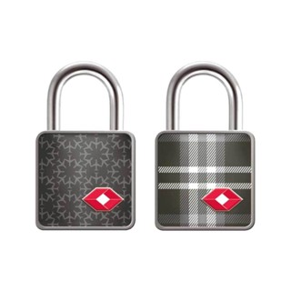 Cadeado com Chave de 25mm Xadrez Preto Misto TSA Twinpack Papaiz em Oferta na Shopee