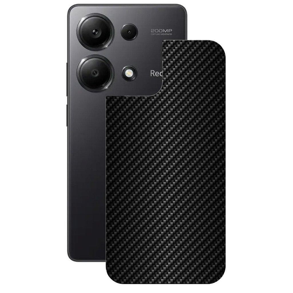 Película para Xiaomi Redmi Note 13 Pro - Traseira de Fibra de Carbono Preta - Gshield em Oferta na Shopee